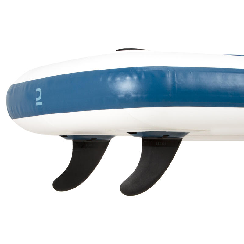 Compact opblaasbaar supboard voor beginners L wit blauw
