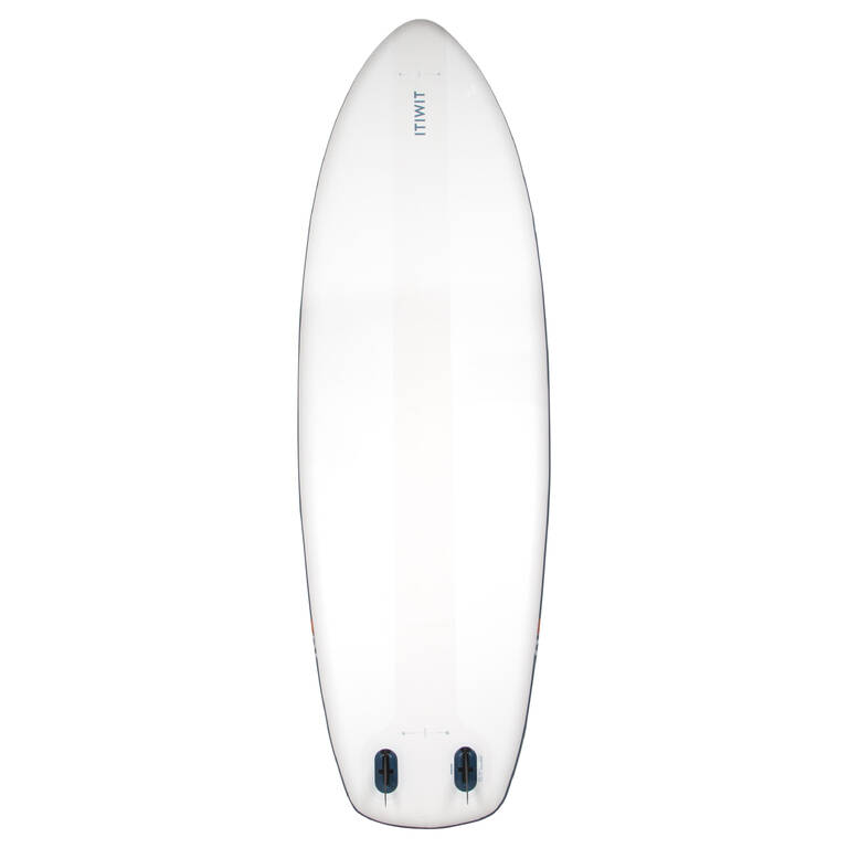 Ultra-compact and stable 10-foot (max. 130 kg) SUP - white and blue