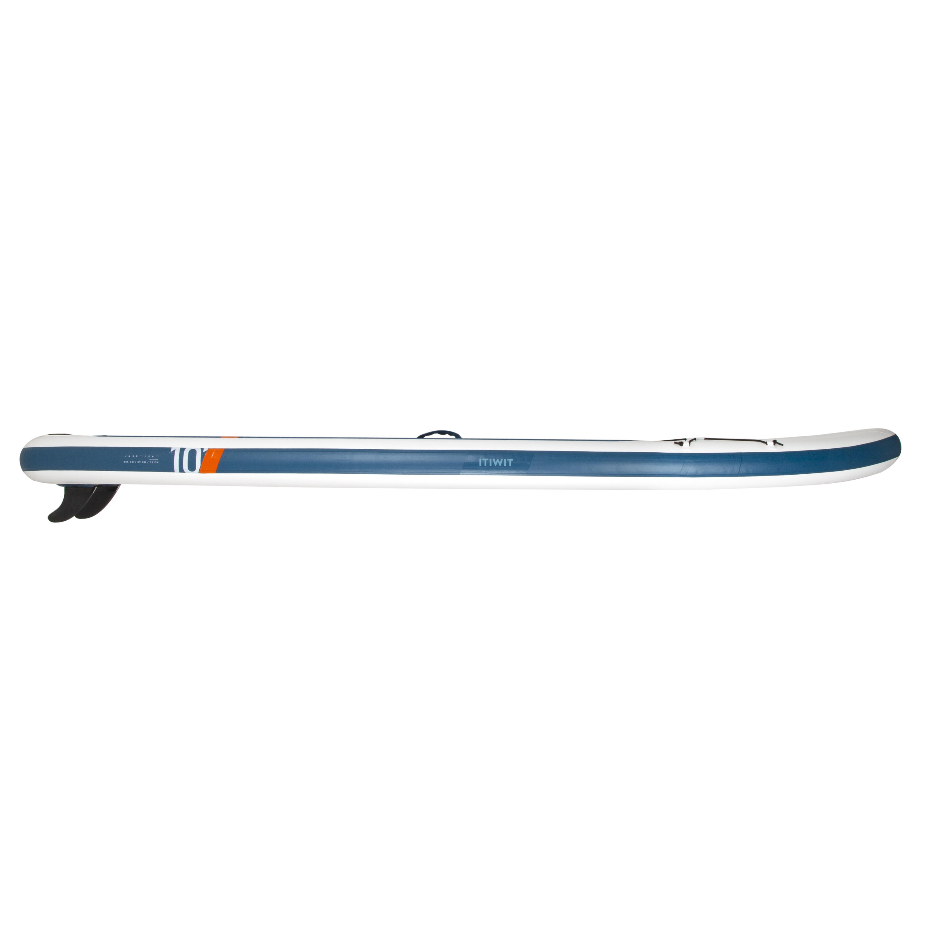 Ultra-compact and stable 10-foot (max. 130 kg) SUP - white and blue 4/29