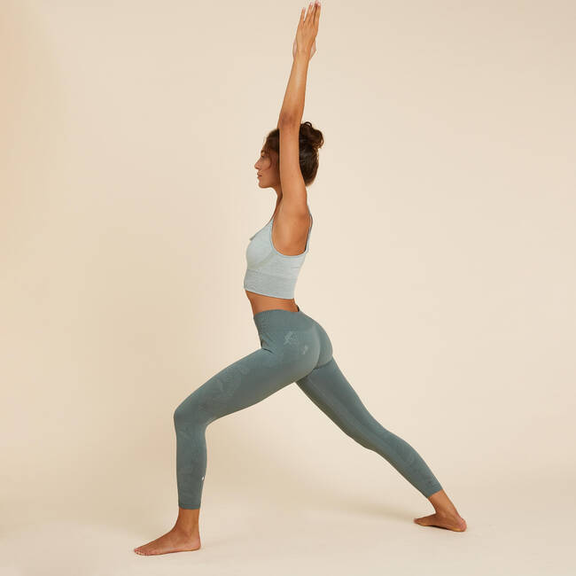 Women Yoga Seamless 7/8 Leggings - Green