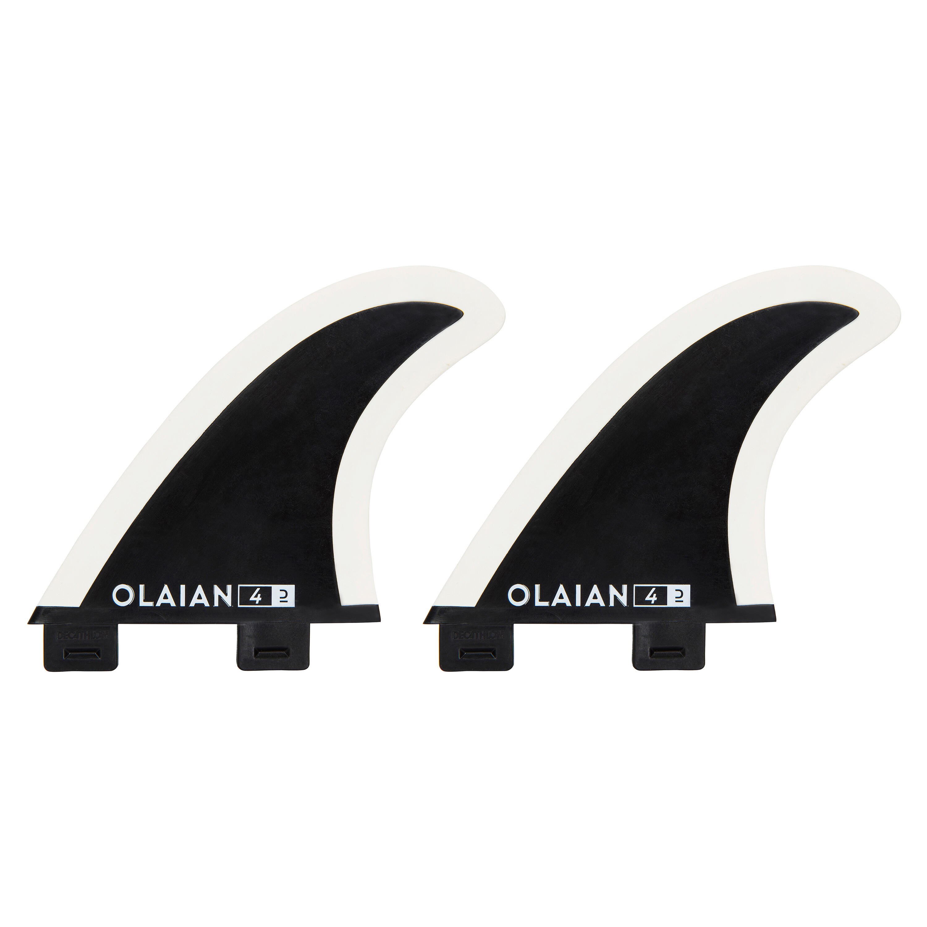 OLAIAN Two soft edge side fins for longboard. FCS mounting 1 fusion