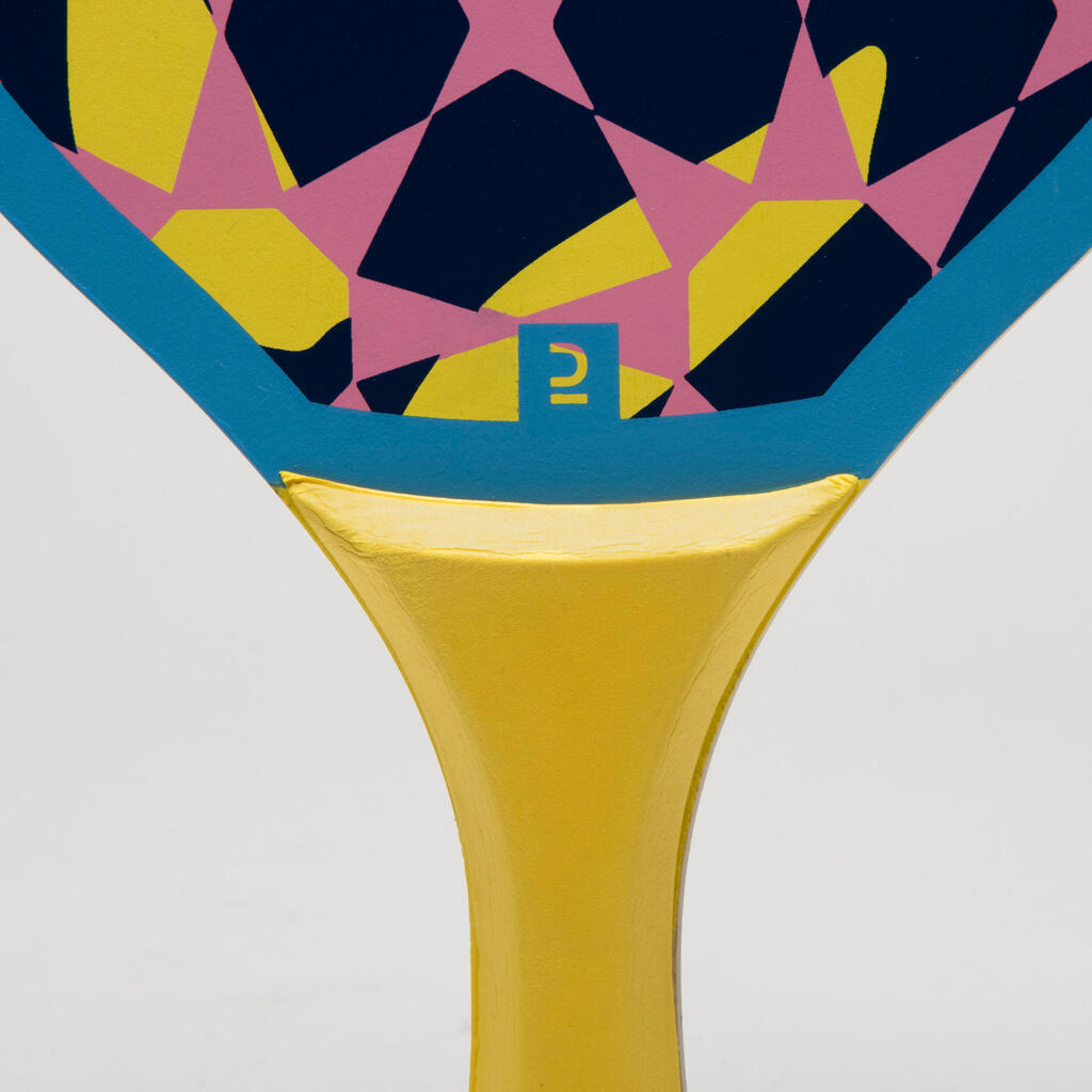 Set raquettes Beach Tennis WOODY RACKET ROUGE