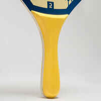 Beach Tennis Racket Set Woody Racket - Yellow