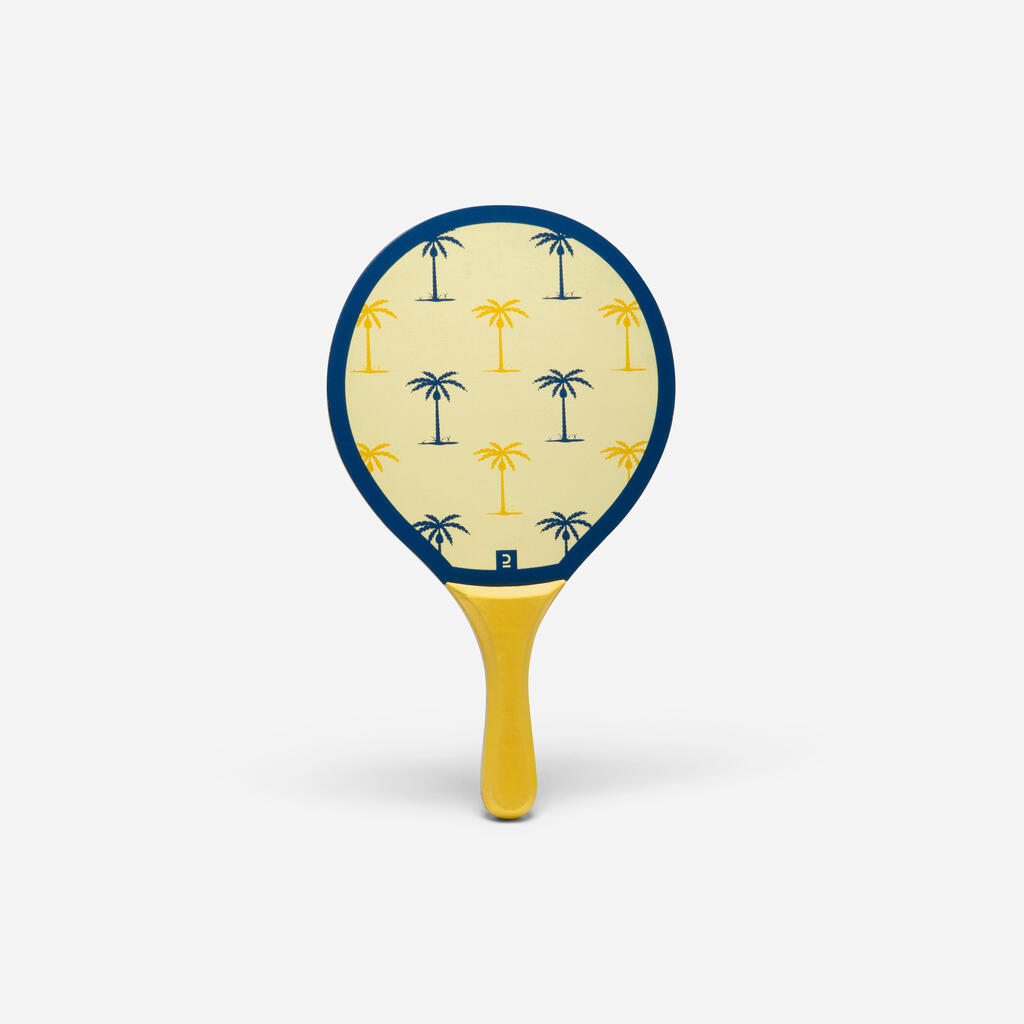 Set raquettes Beach Tennis WOODY RACKET YELLOW