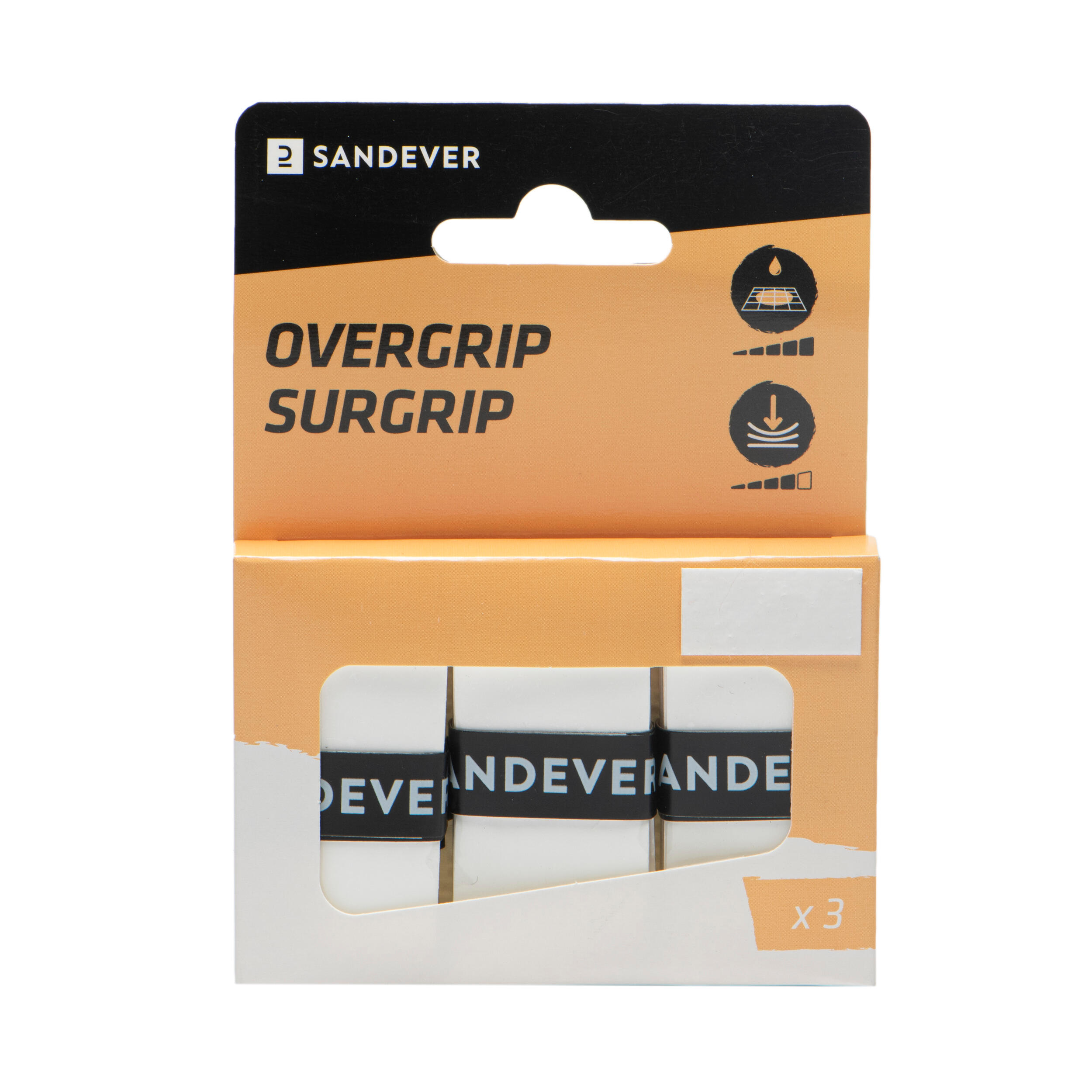 Sandever - Surgrip De Beach Tennis Bto White Lot De 3 - Grip - Padel Beach Tennis - Blanc - Taille Unique - Decathlon