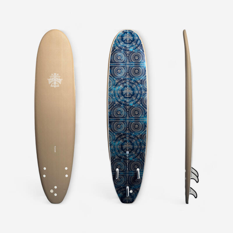 SURF MOUSSE 500 7'8" série limitée JEYKILL. Livrée avec 1 leash et 3 ailerons.