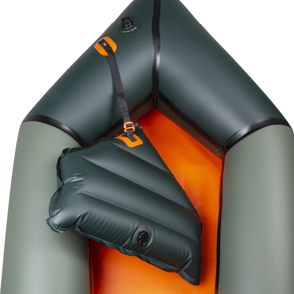 Kajak Packraft 100 aufblasbar Fluss TPU 1-Sitzer - PR100