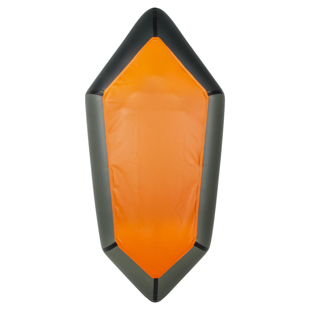 Kajak Packraft 100 aufblasbar Fluss TPU 1-Sitzer - PR100