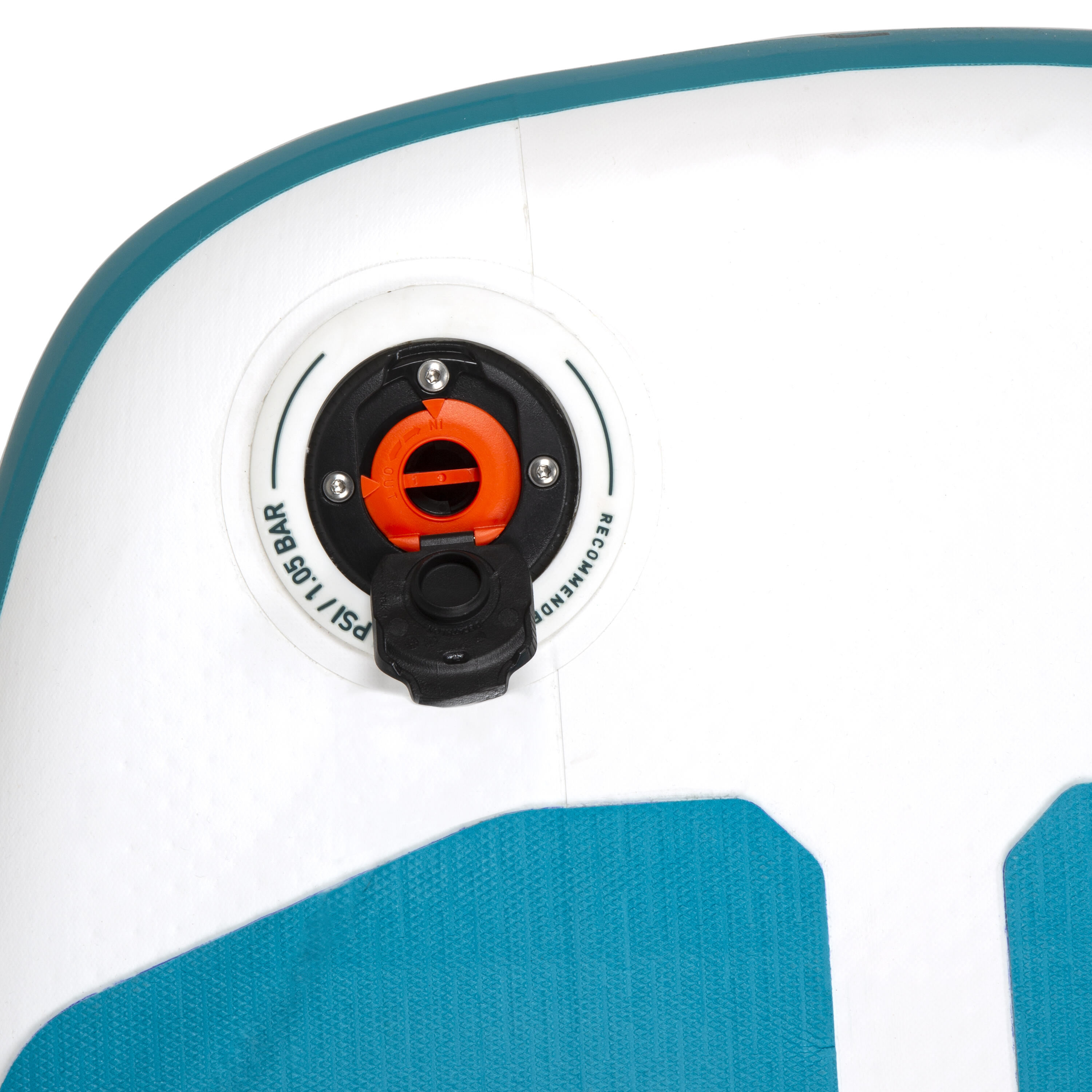 9' Inflatable Paddle Board - 100 White/Green - ITIWIT