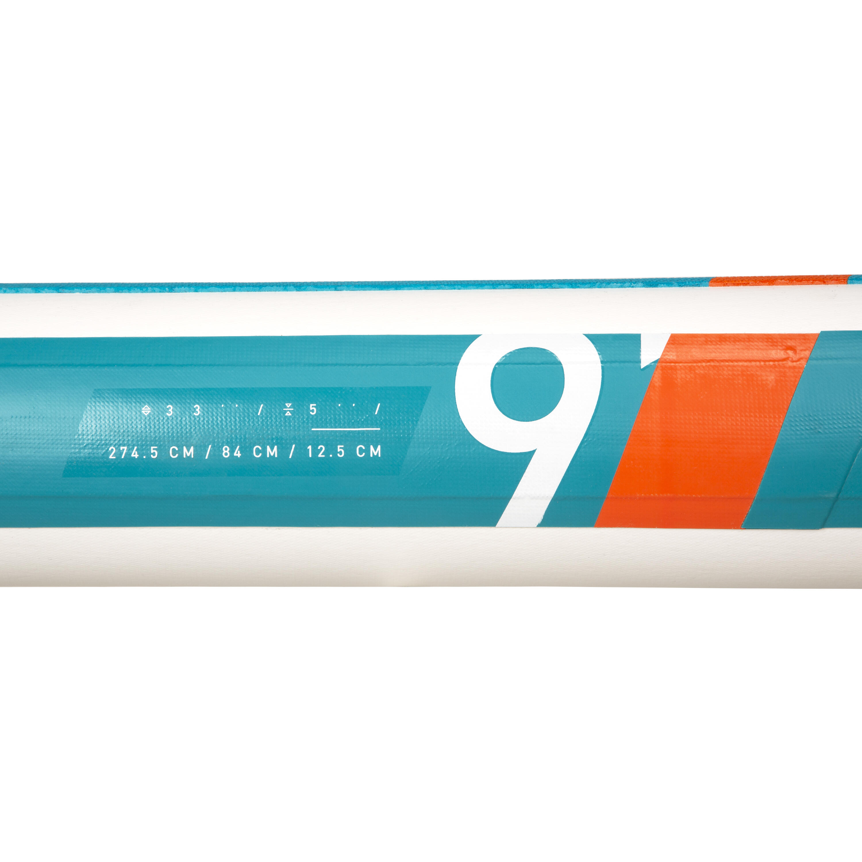Planche à pagaie gonflable de 9 pi – 100 blanc/vert - ITIWIT