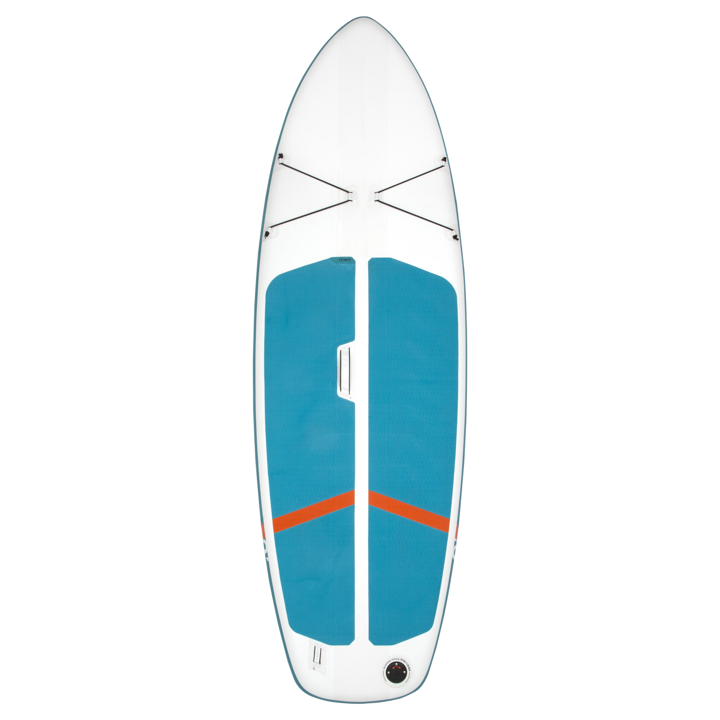 Inflatable Paddle Board - 100 White/Green - ITIWIT