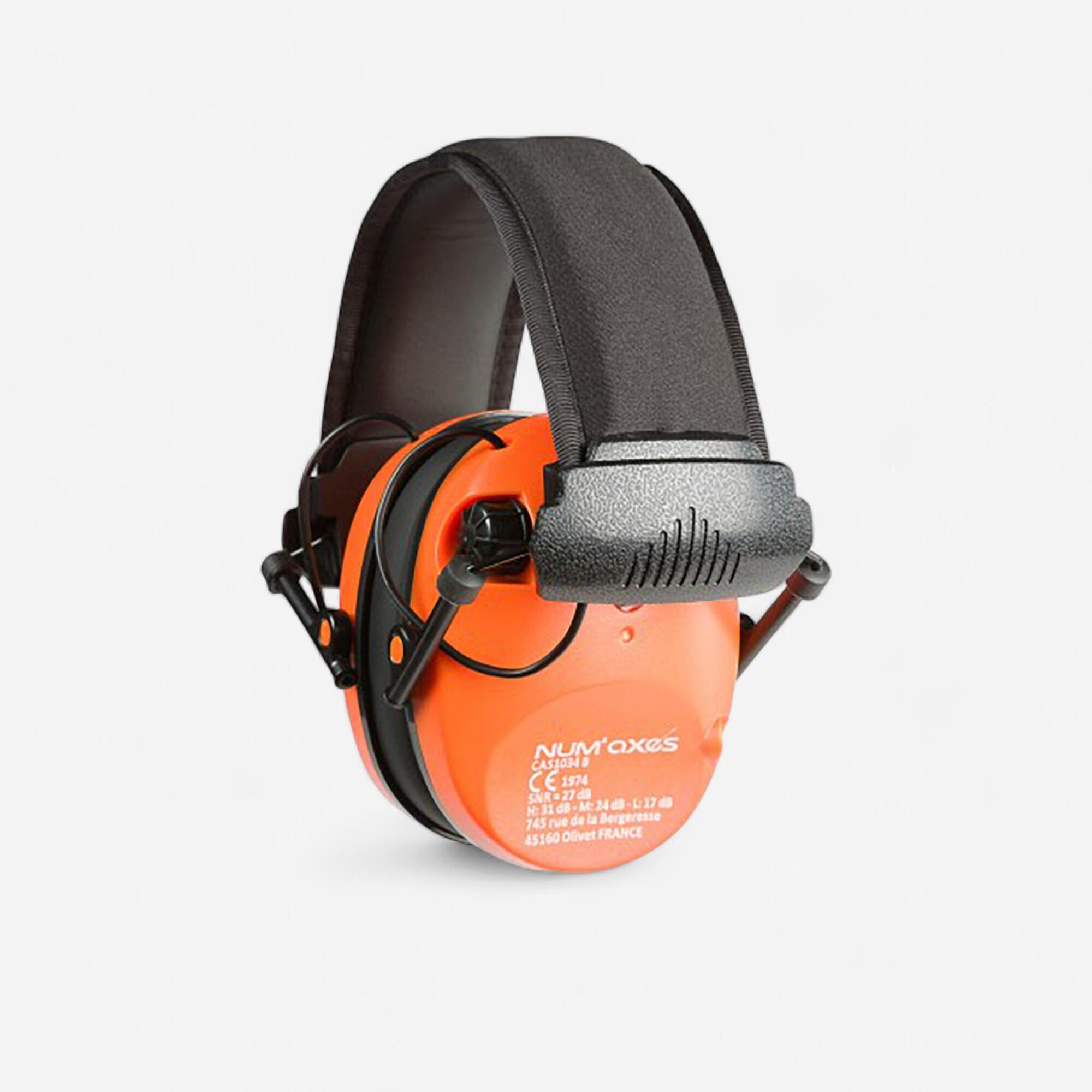 Casque électronique anti - bruit  Num Axes CAS1034 orange 11/13