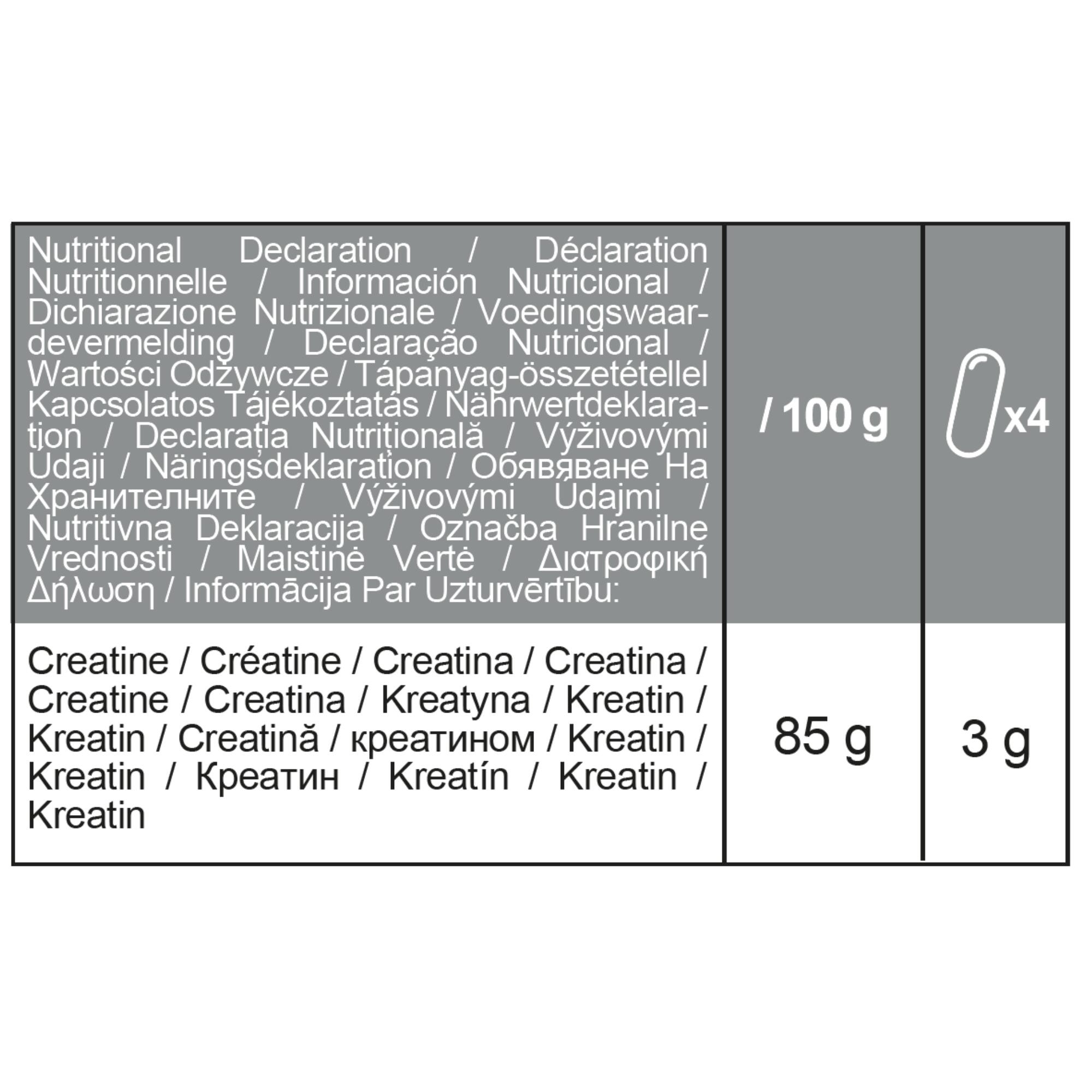 Creatina monoidrato in capsule Creapure® 2/2