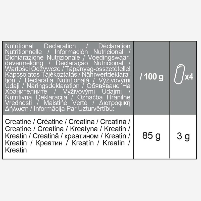 Creatină monohidrat Creapure® gust neutru, 240 capsule