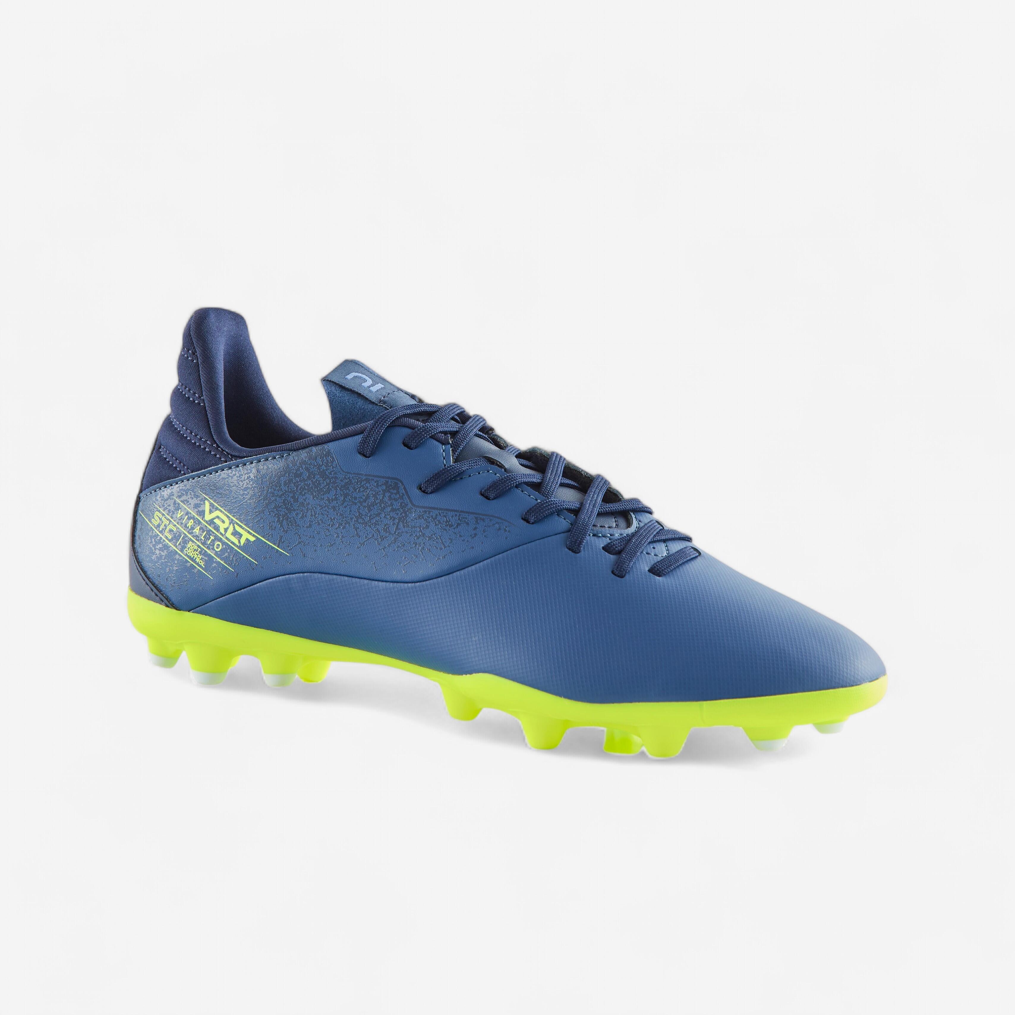 CHAUSSURES DE FOOTBALL VIRALTO I MG BLEU JAUNE Decathlon Cote d