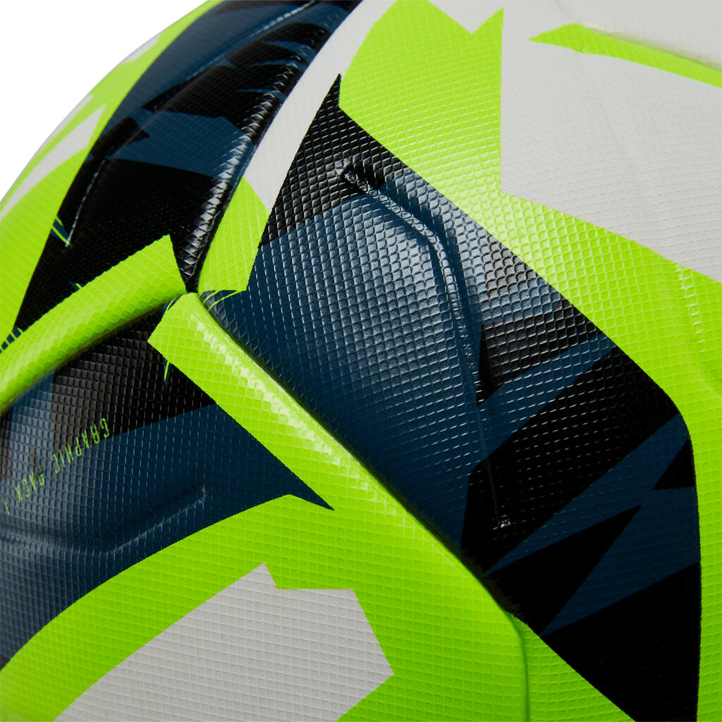 BALÓN DE FÚTBOL FIFA PRO F900 TALLA 5 BLANCO/AMARILLO