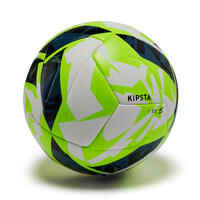 Futbalová lopta f900 fifa quality pro 900 tepelne lepená veľkosť 5 bielo-žltá