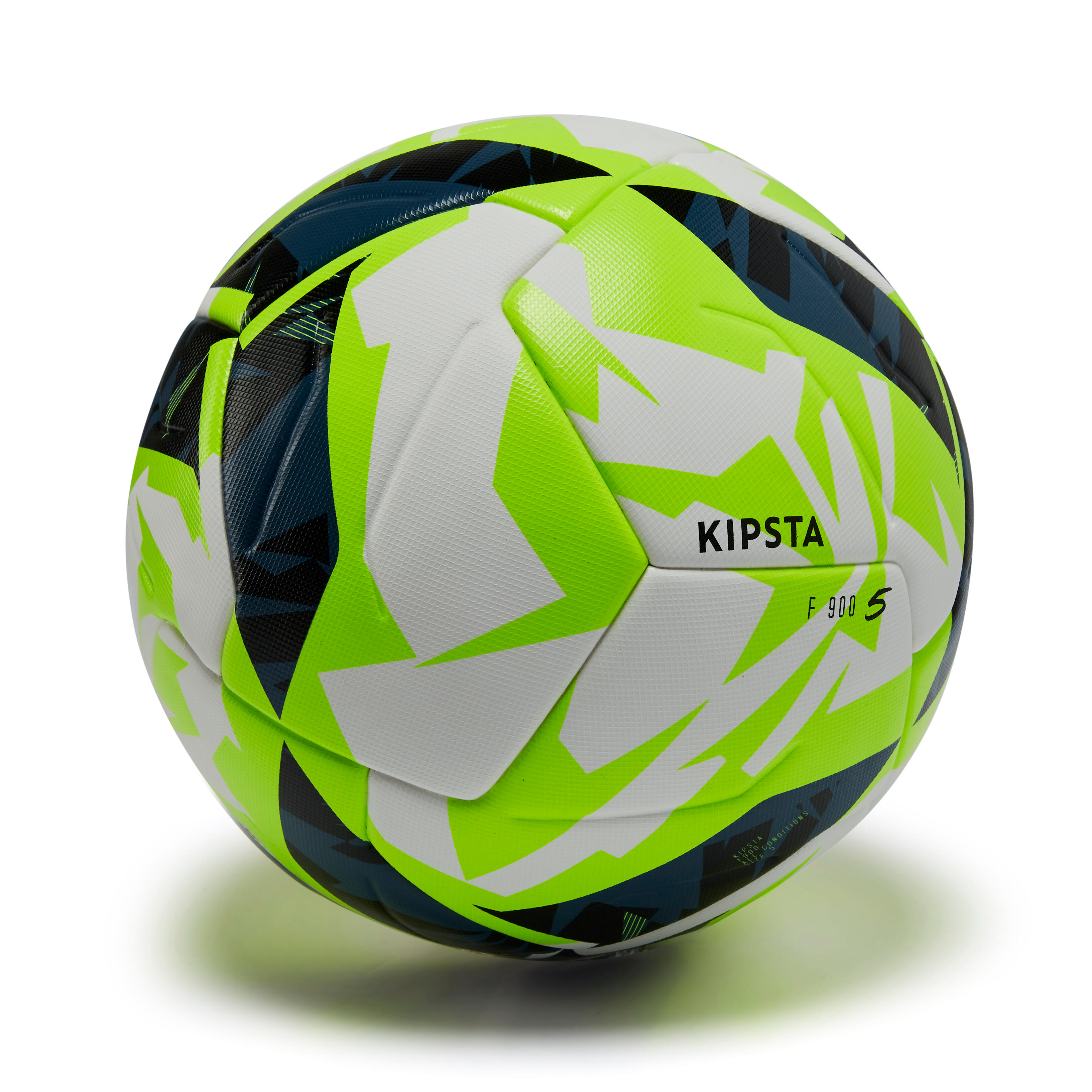 Kipsta Thermobonded Size 5 Football Fifa Quality Pro F900 - White/yellow