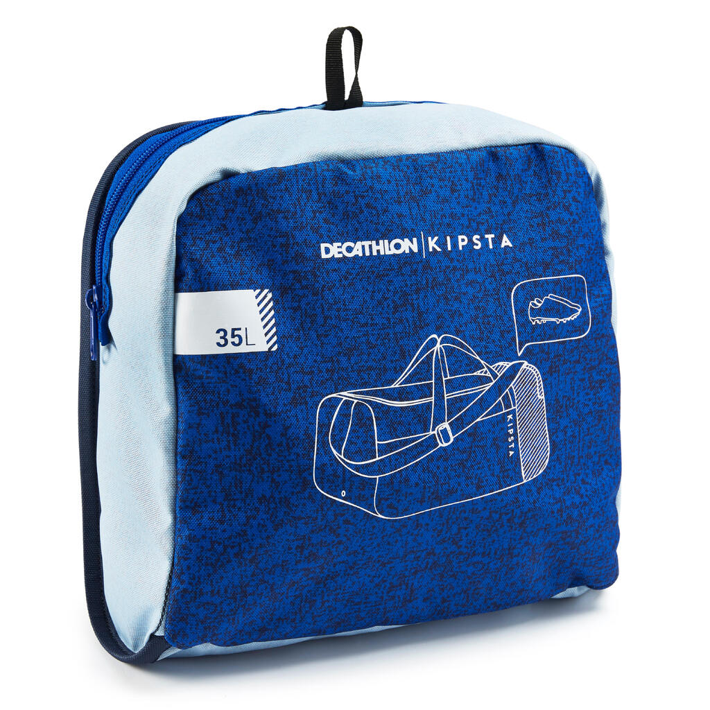 Sac sport 35L pliable à bandoulière - voyage cabine - bleu