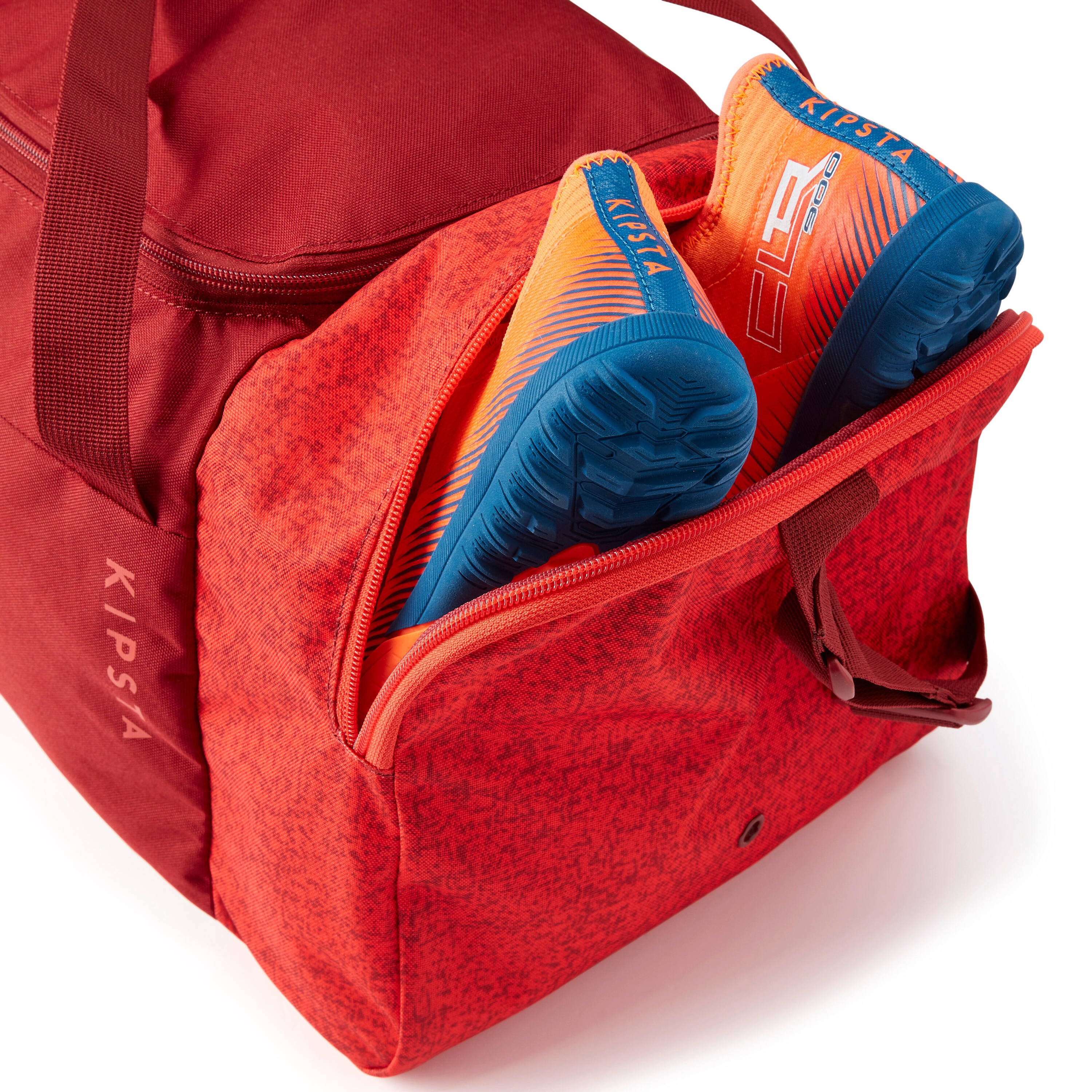 Multi-utility Sports Duffel Bag 35L Bag with 3 Compartments- Burgundy -  3
