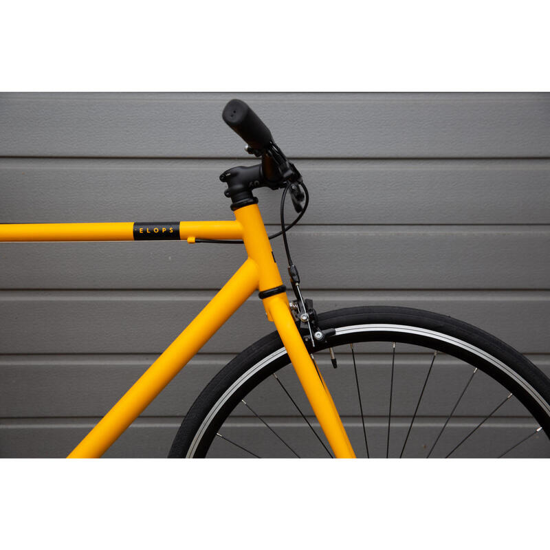 Stadsfiets Single Speed 500 geel