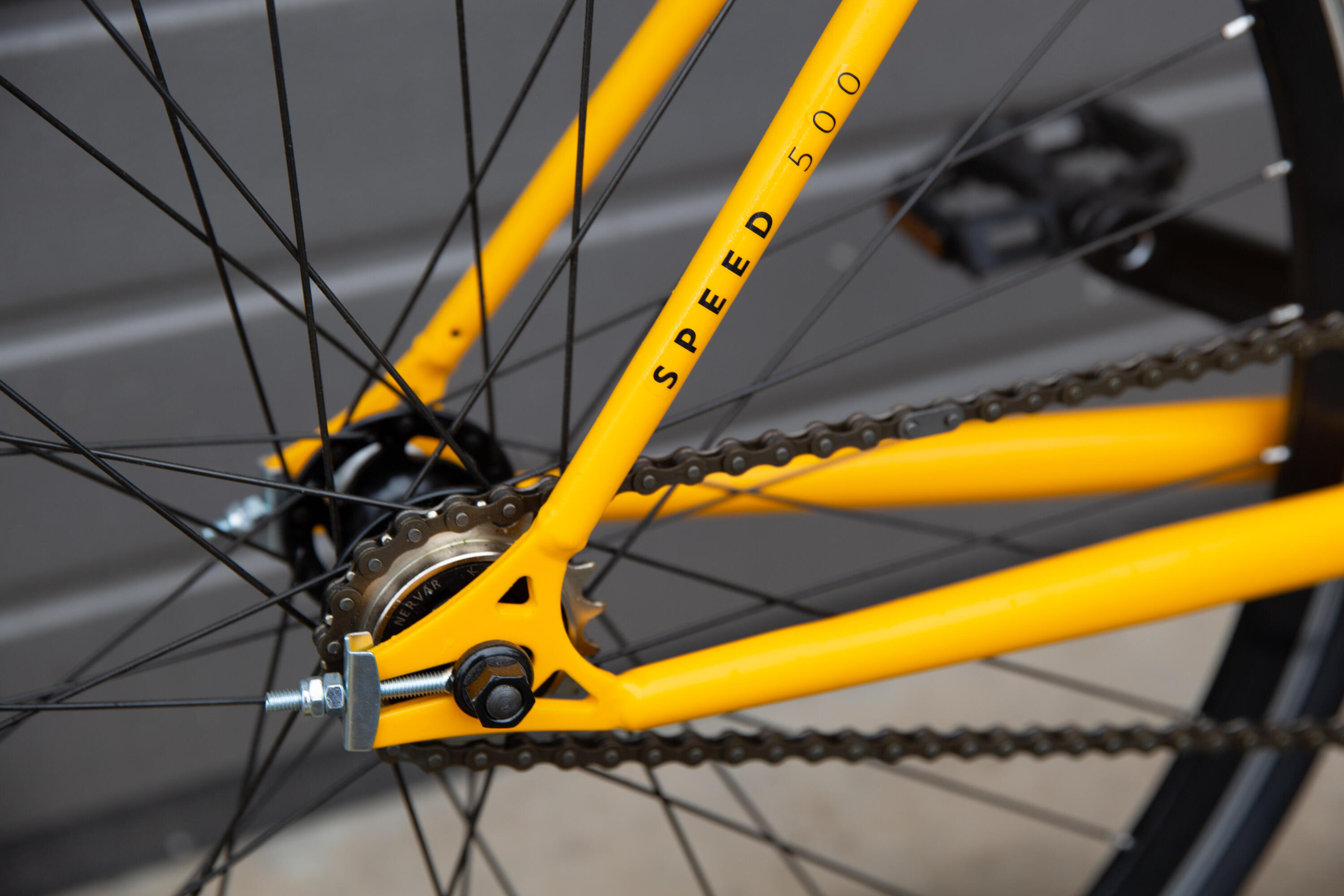 Single Speed City Bike 500 - Yellow 5/6