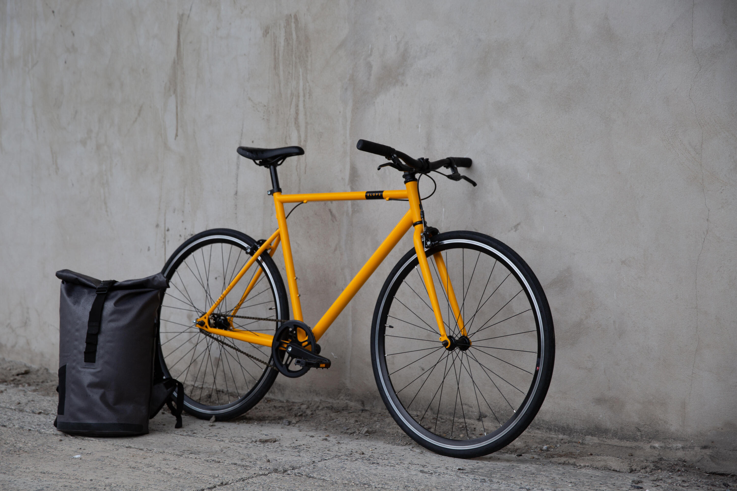 Single Speed City Bike 500 - Yellow 3/6