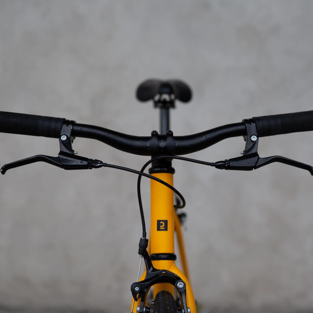 Gradski bicikl Single Speed 500 tamnosivi