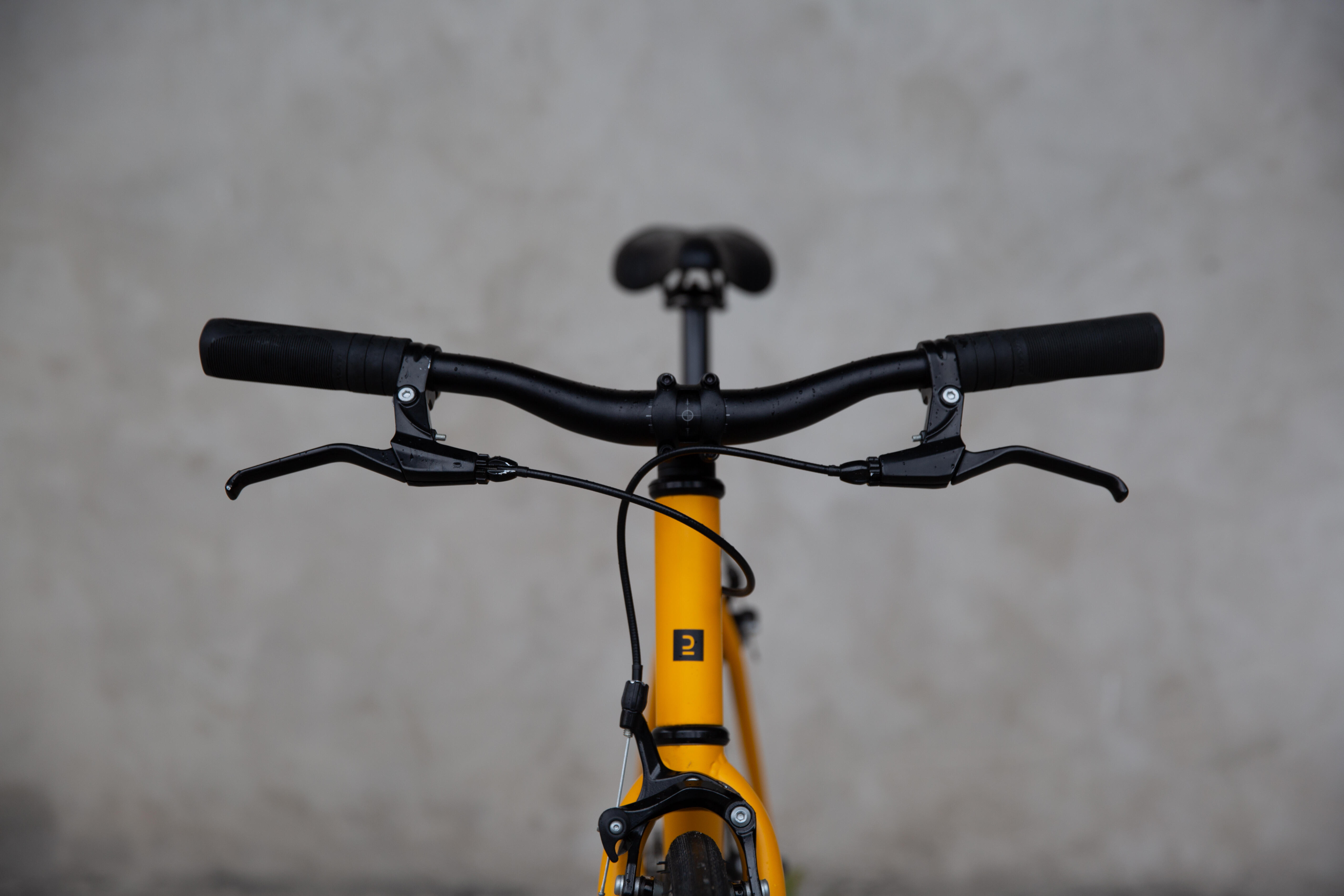 Single Speed City Bike 500 Yellow Decathlon