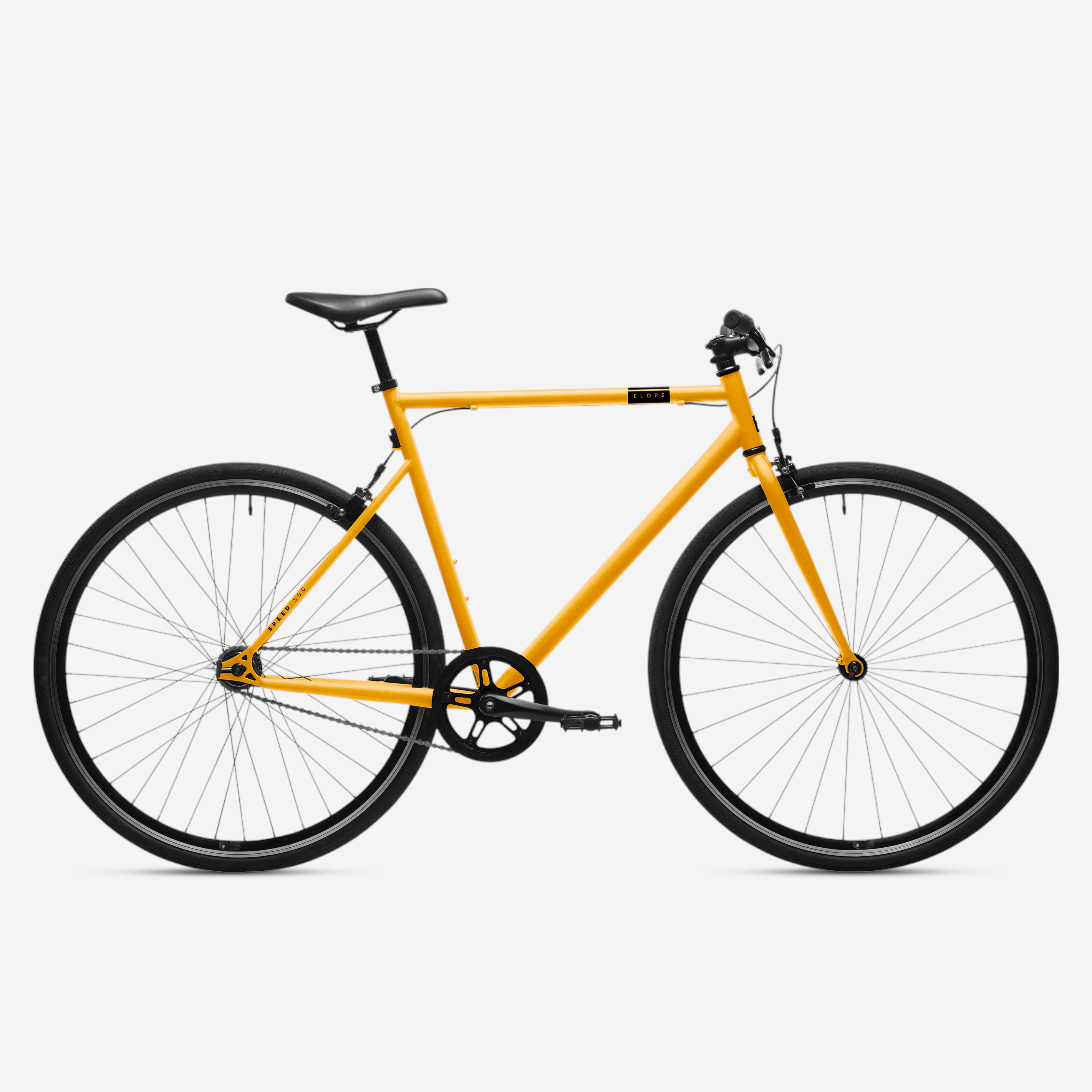 Citycykel Single Speed 500 Gul