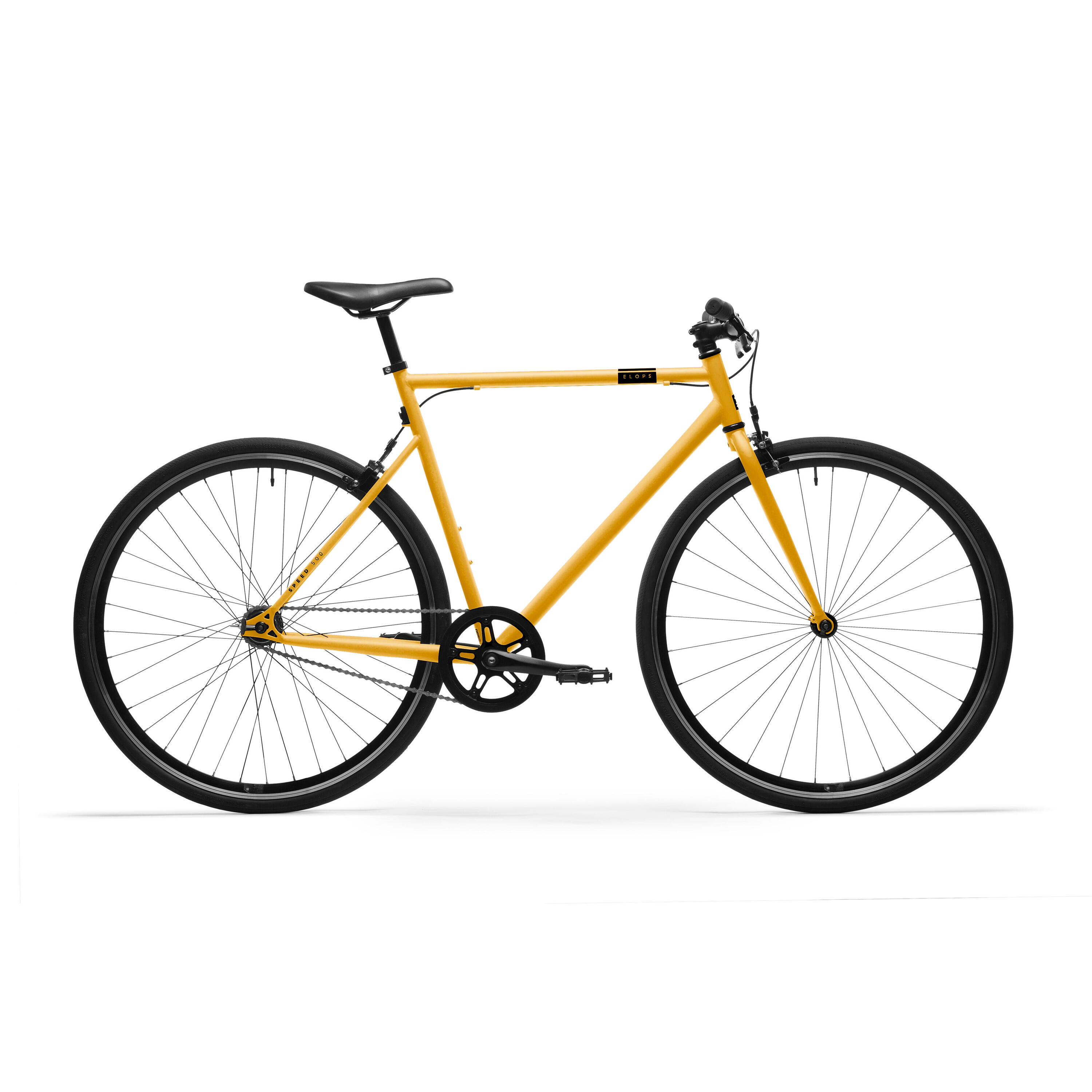 Single Speed City Bike 500 - Yellow 1/6