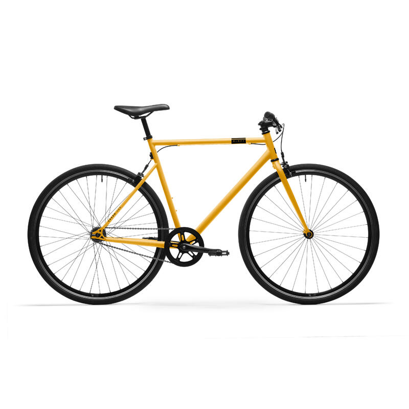 Bicicletă de oraș Elops Single Speed 500 galben