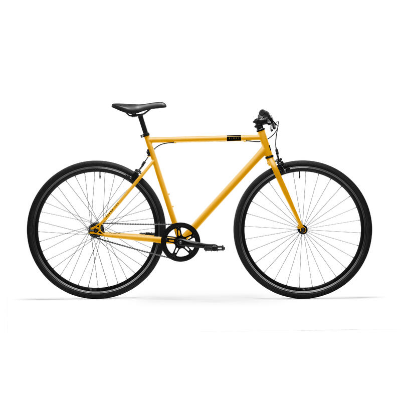 Városi kerékpár SINGLE SPEED 500, sárga