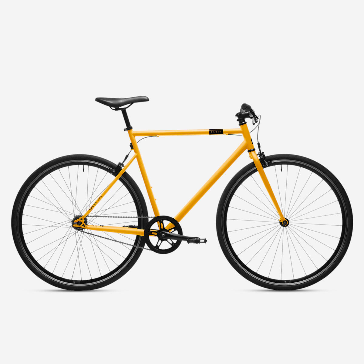 VELO VILLE SINGLE SPEED 500 JAUNE.