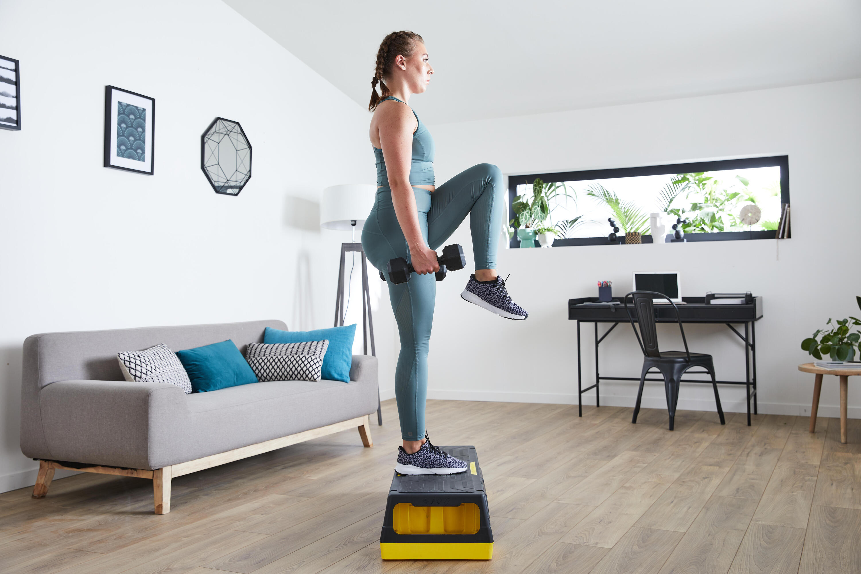 Haltère cross training et musculation 2,5 kg, en fonte 80 % recyclée 6/7