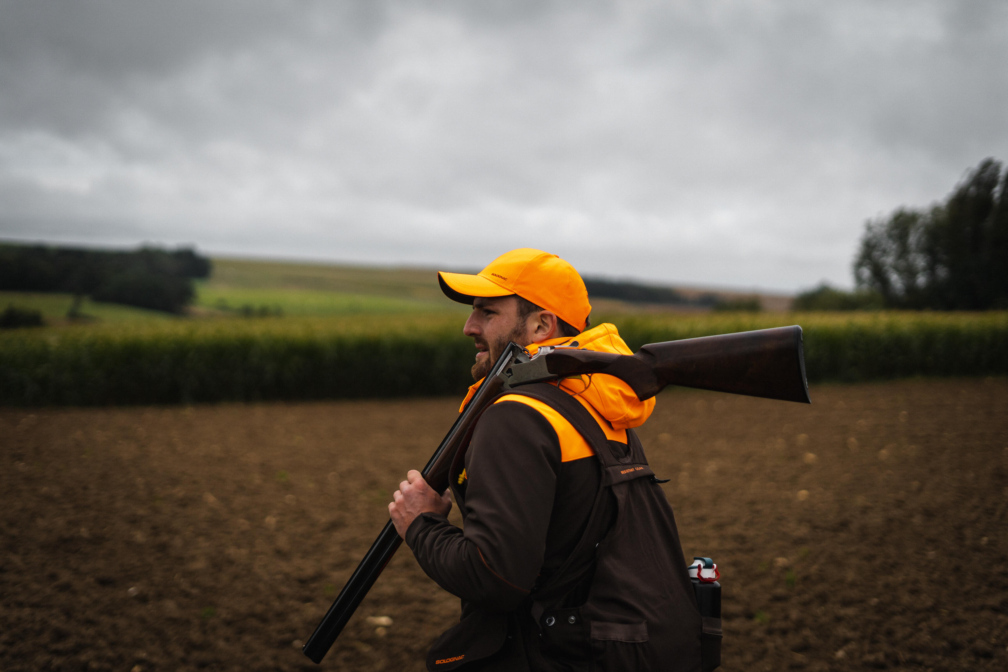 Supertrack Shooting Cap - Orange - SOLOGNAC