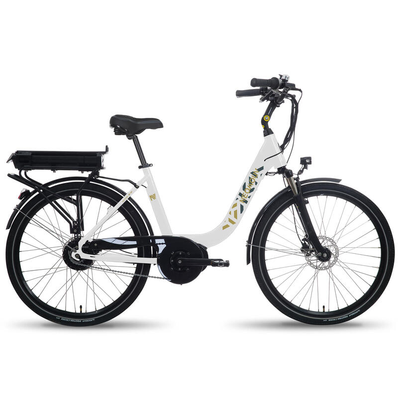Vélo ville électrique - NEOMOUV Kalyso 2 Hydraulique Nexus 7 - Blanc