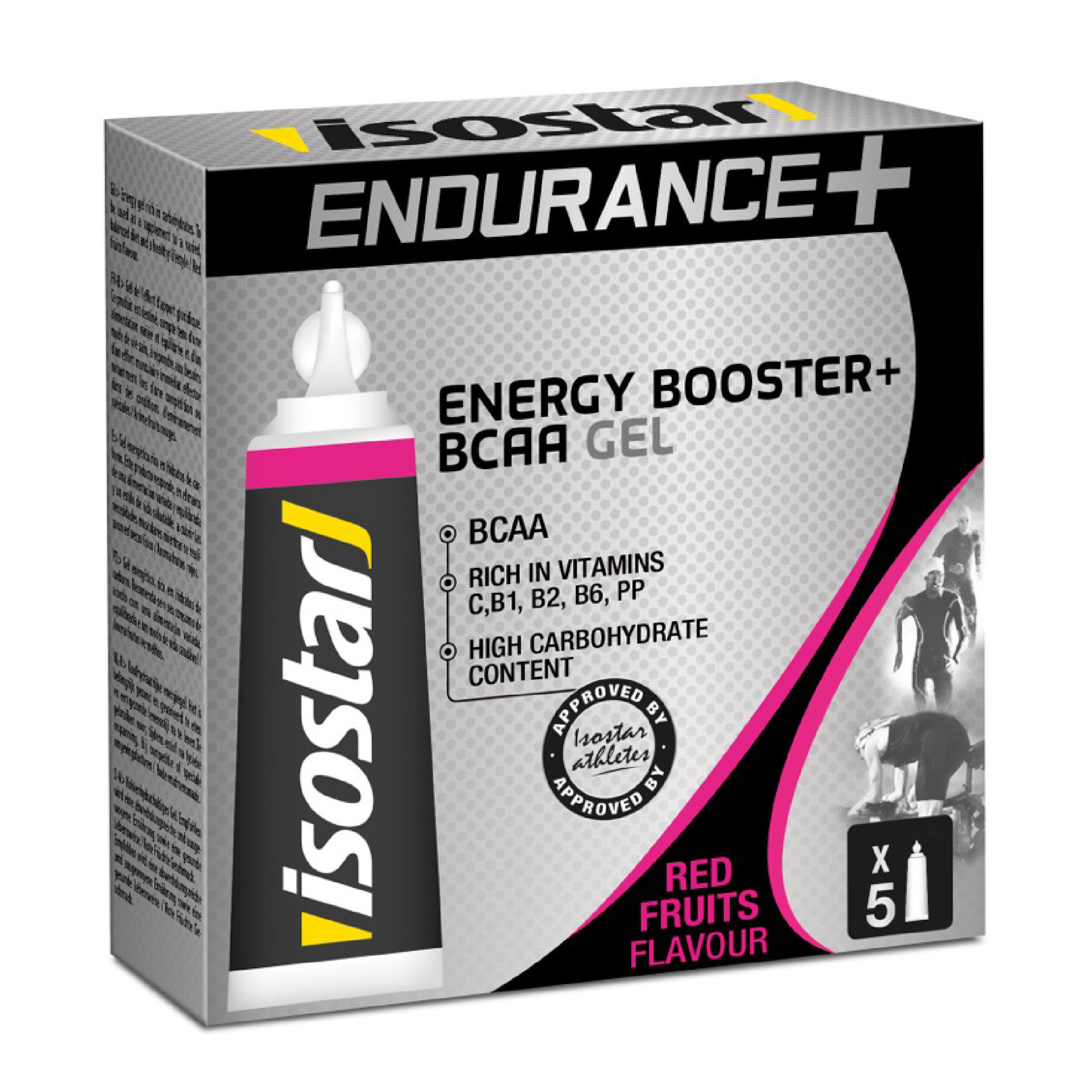 Gel énergétique ENDURANCE BCAA Fruits Rouges 5x20g ISOSTAR | Decathlon