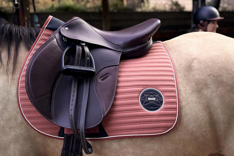 Tapis de selle équitation Cheval et Poney - 900 terracotta