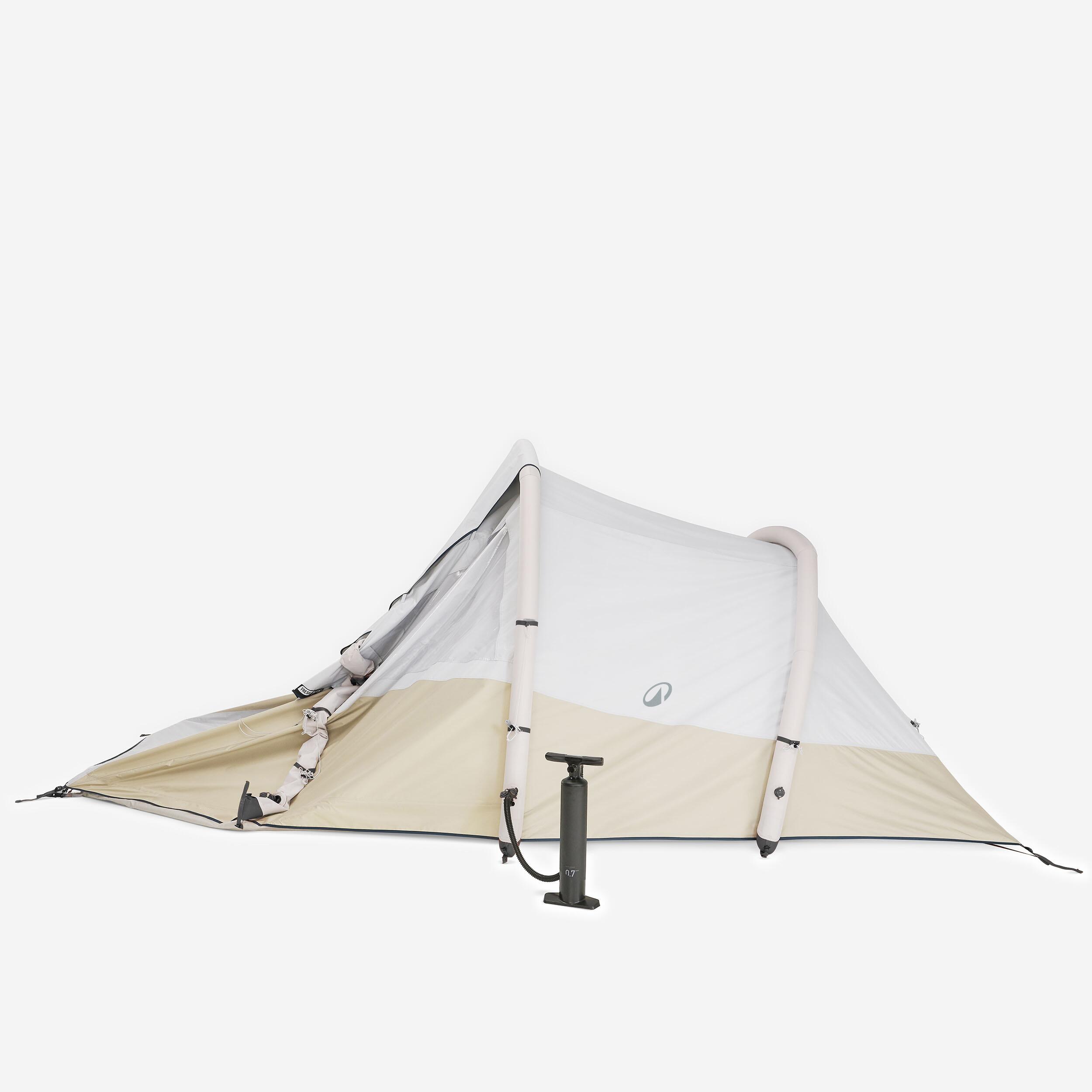 Inflatable 4-person camping tent, Air Seconds 4.1 Fresh & Black