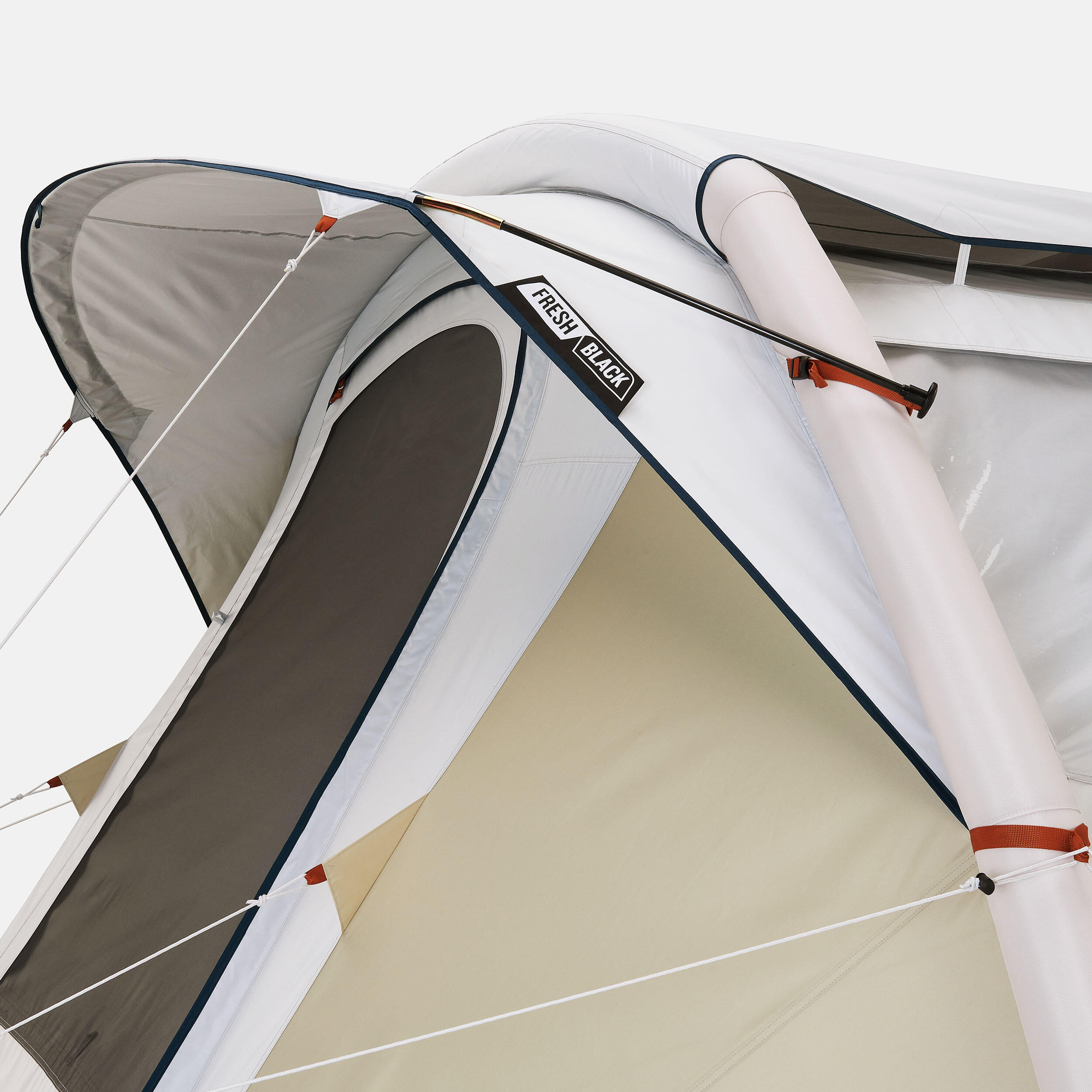 Inflatable 4-person camping tent, Air Seconds 4.1 Fresh & Black
