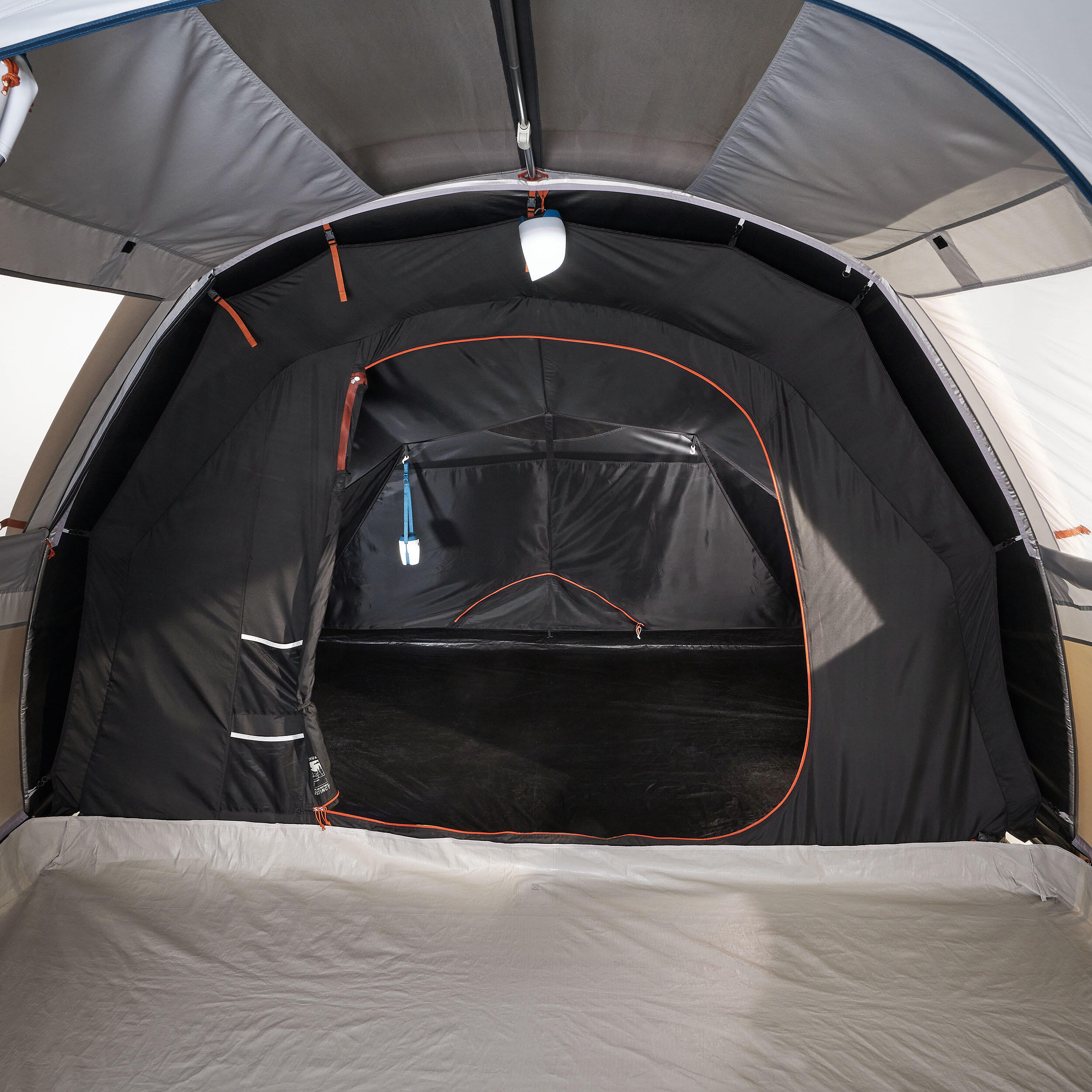 Inflatable 4-person camping tent, Air Seconds 4.1 Fresh & Black