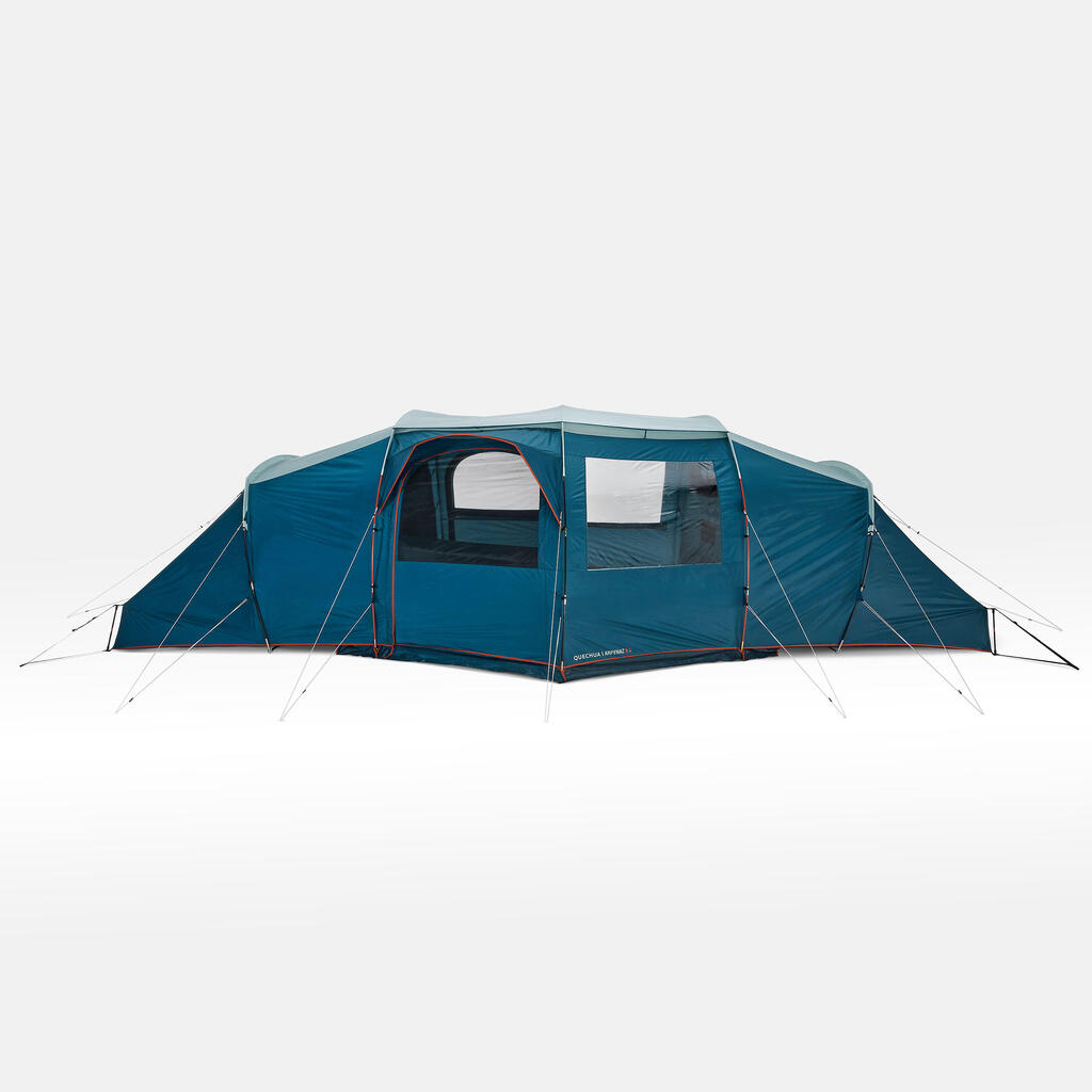 Camping tent with poles - Arpenaz 8.4 - 8 Person - 4 Bedrooms