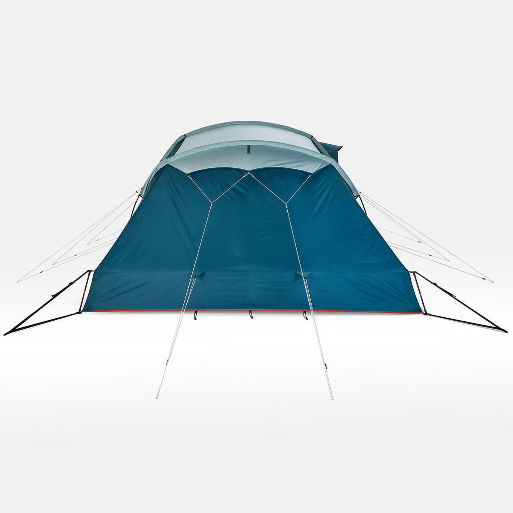 Camping tent with poles - Arpenaz 8.4 - 8 Person - 4 Bedrooms