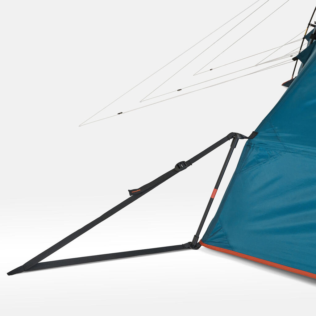 Camping tent with poles - Arpenaz 8.4 - 8 Person - 4 Bedrooms