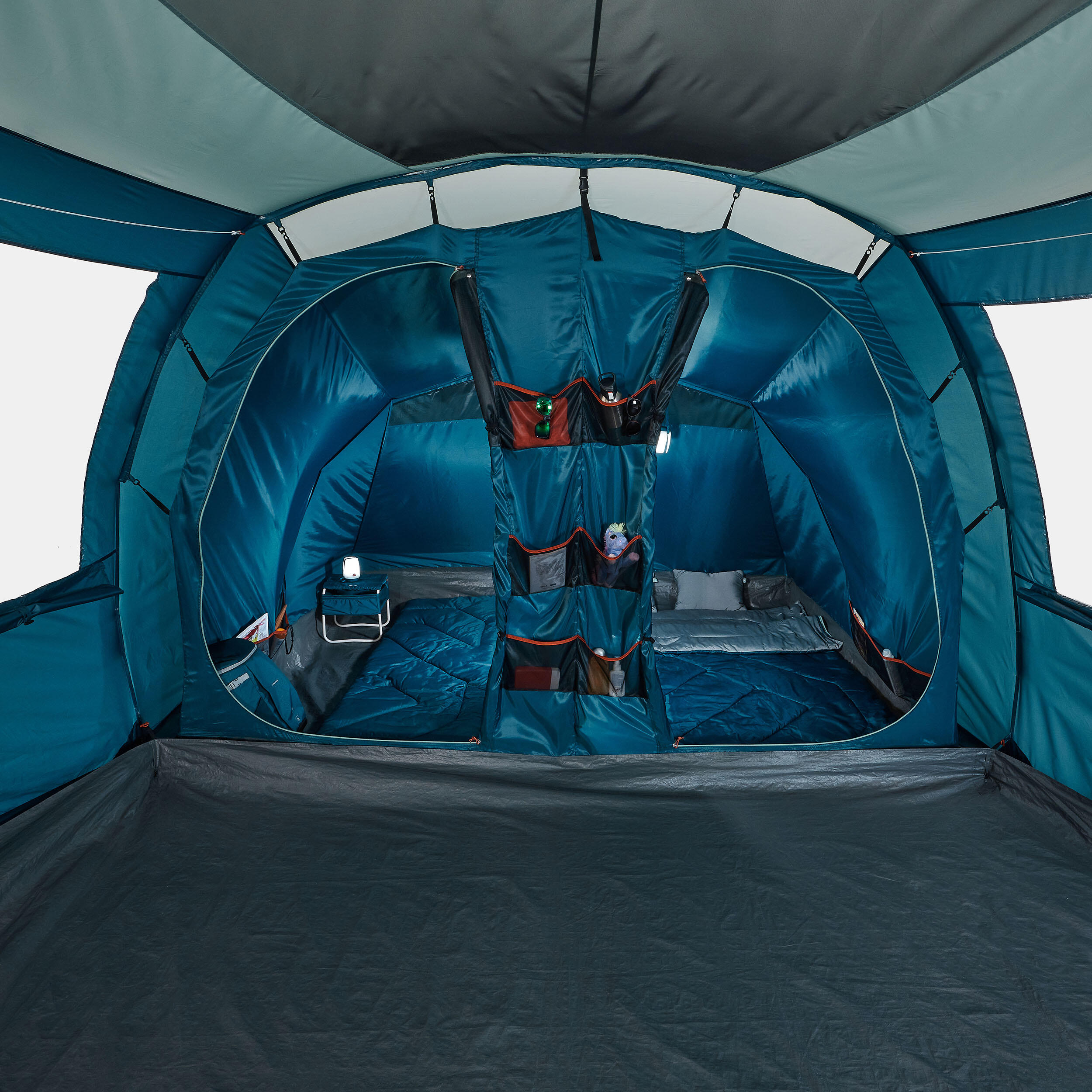 8 Man Tent With Poles - Arpenaz 8.4 24/33