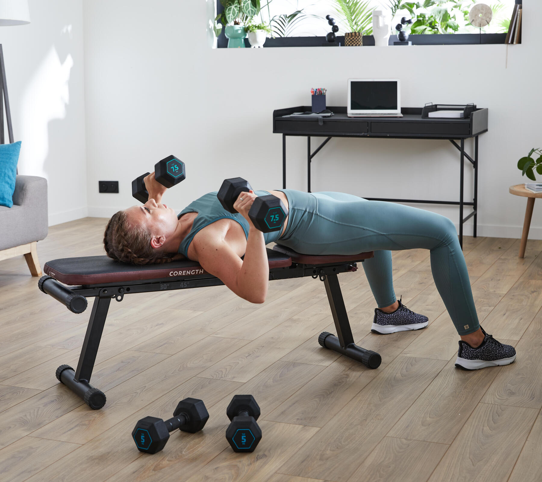 Halteres hex dumbbell cross training 