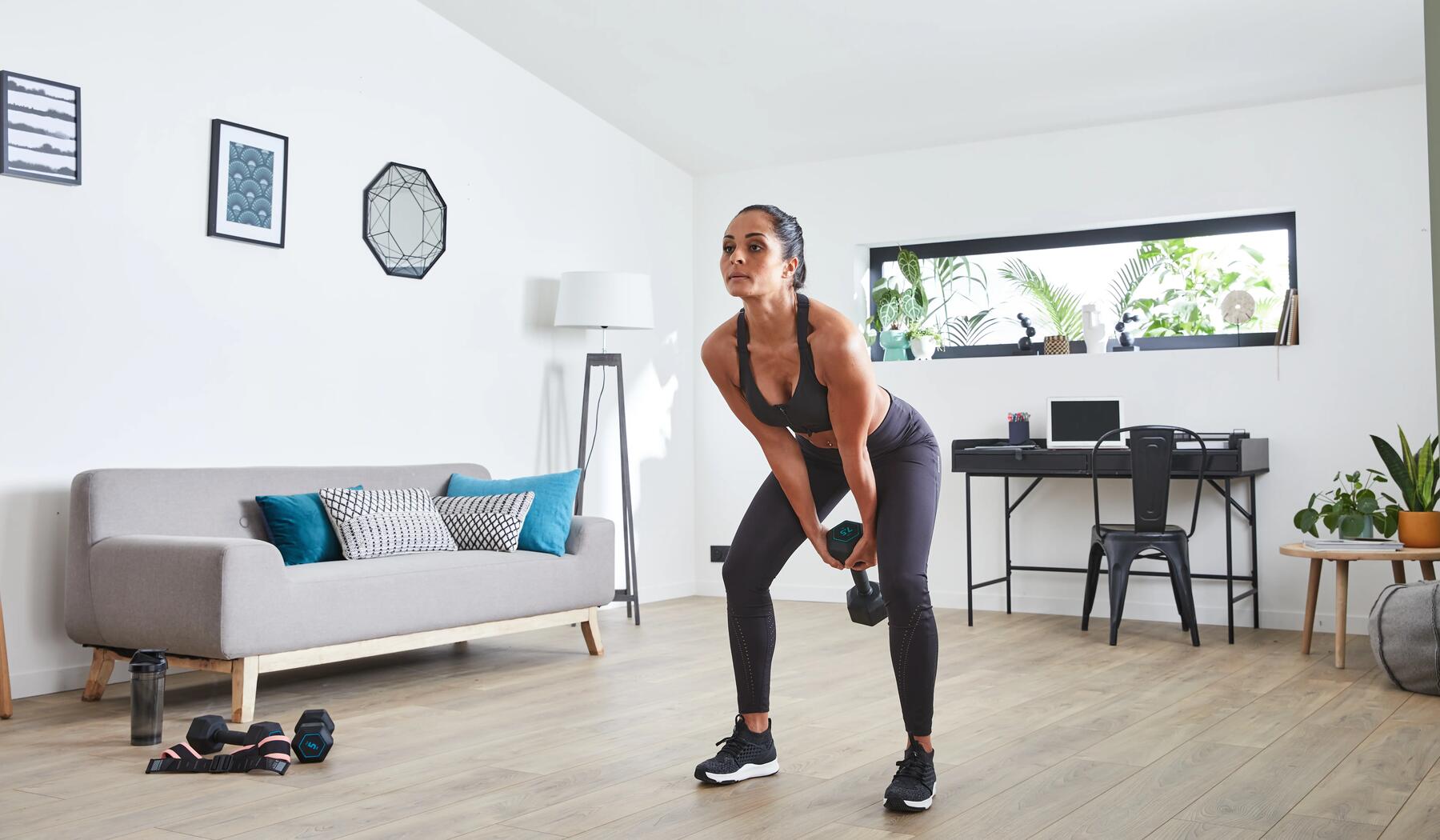 6 exercices jambes avec un kettlebell