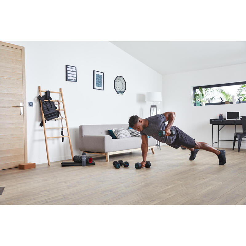 Kurzhantel Dumbbell 5 kg hexagonal 