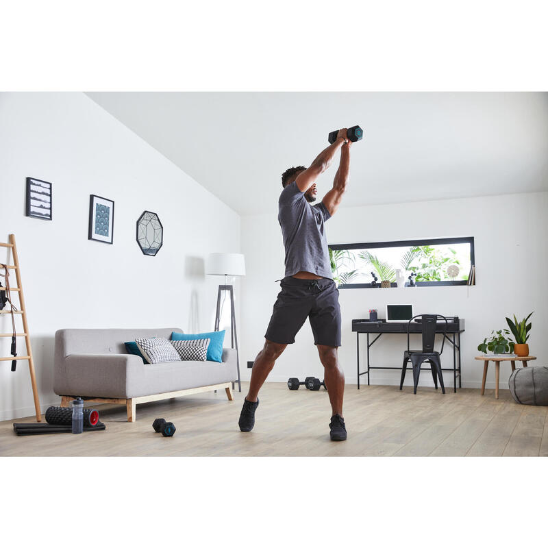Haltère de cross training et musculation 5 kg - dumbbell hexagonale
